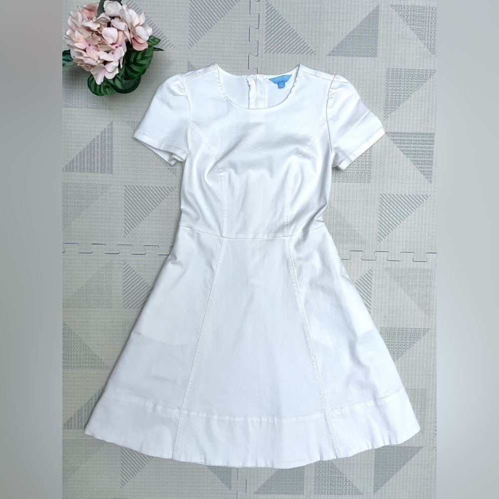 Draper James Short Sleeve Denim Circle Dress, Size 2 - Picture 4 of 9